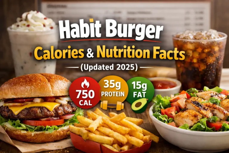 Habit Burger Calories & Nutrition facts